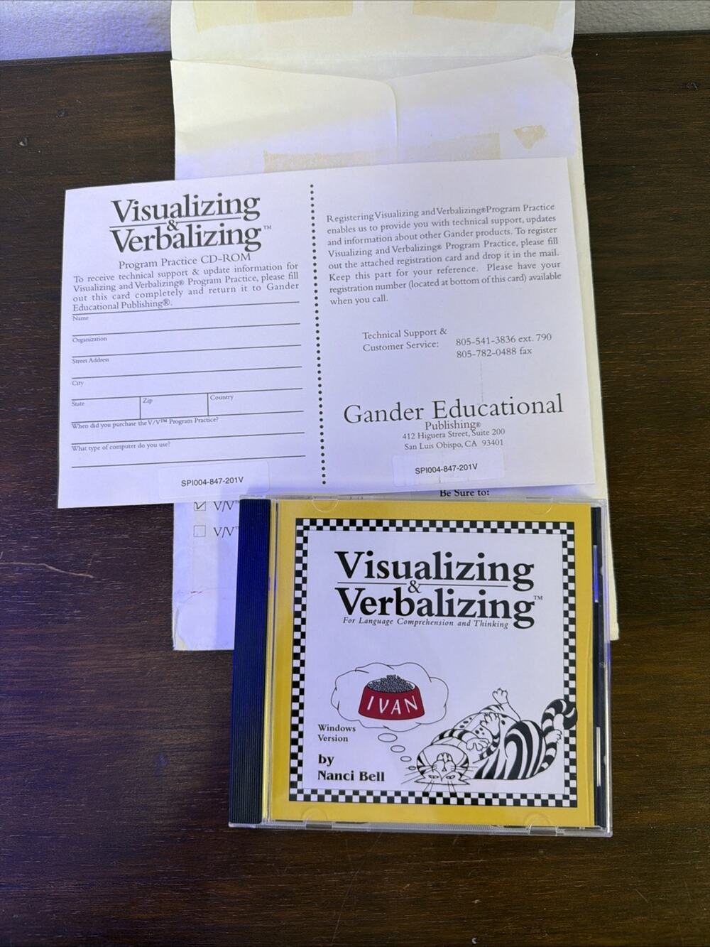 Visualizing And Verbalizing Nanci Bell Gander Publishing Program Practice CD-ROM